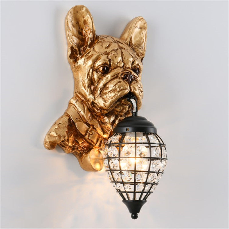 American Vintage Animal Head Living Room Sofa Backdrop Decorative Lamp
