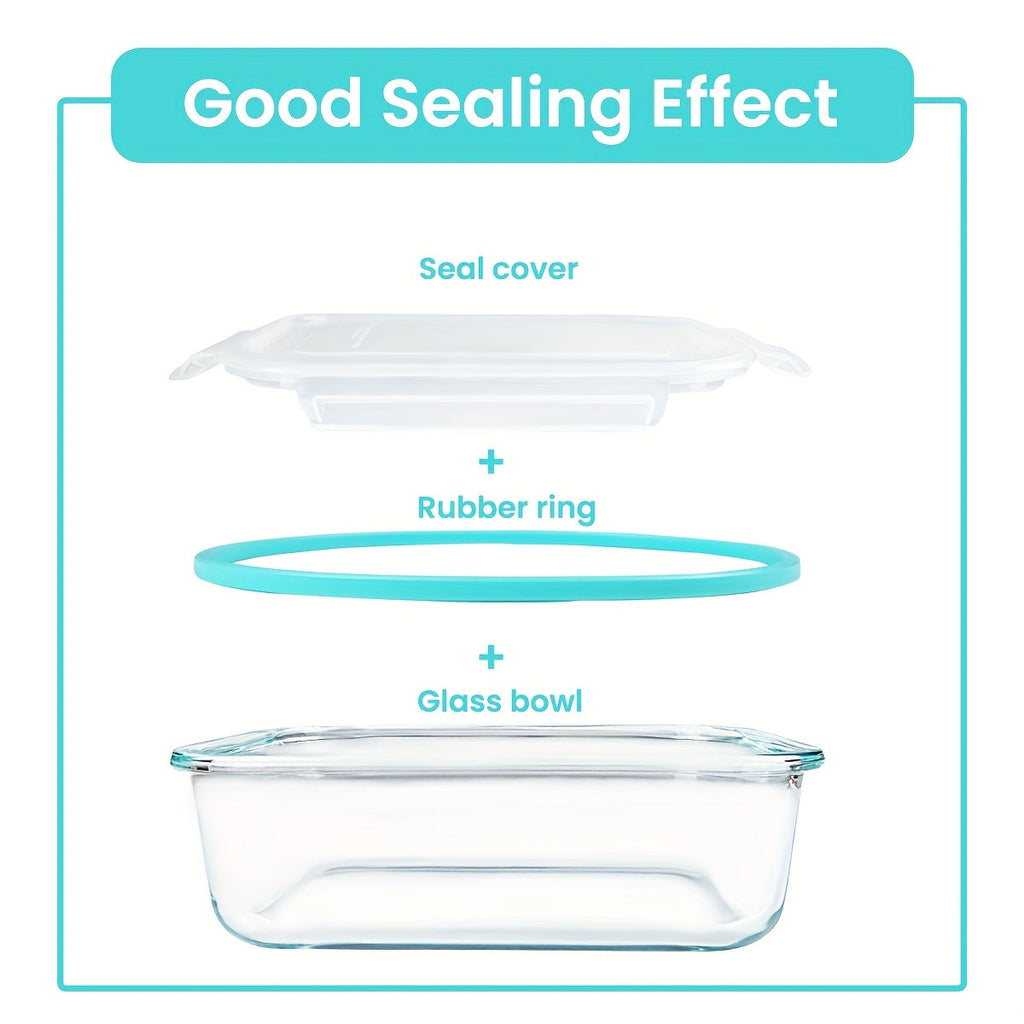 16-Piece Glass Food Storage Containers with Lids – Durable Set