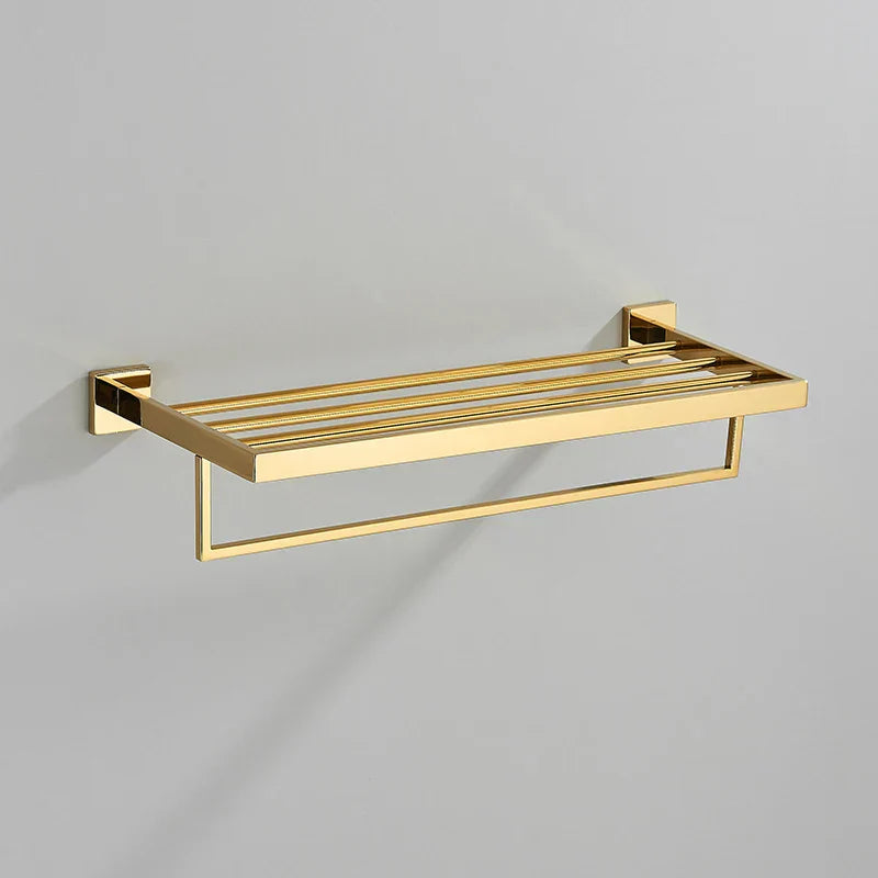 DecorBites™ 304 Stainless Steel Wall Mount Towel Rack Bathroom Accessories